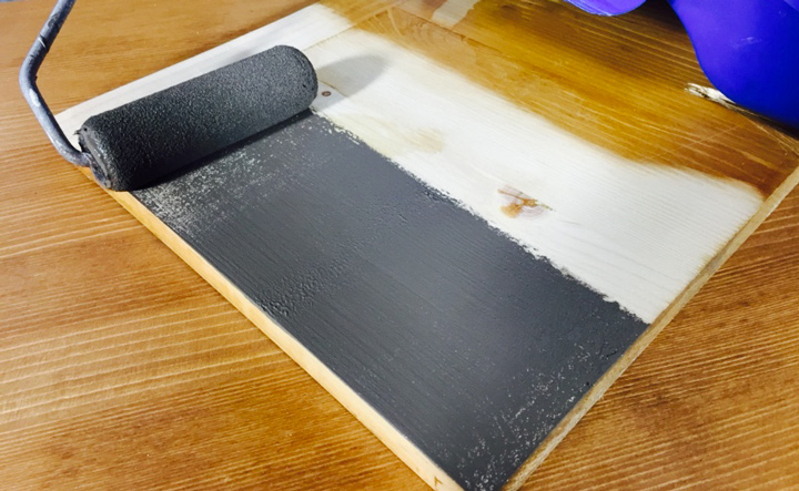 Première couche de peinture