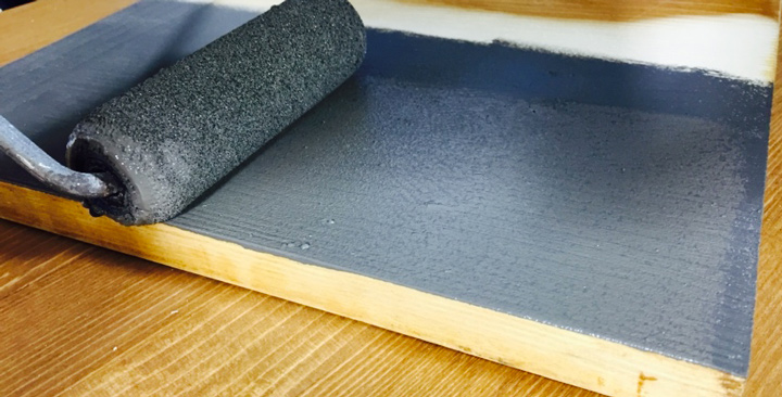 La seconde couche de peinture