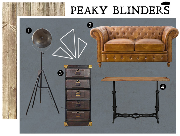 Meubles essentiels pour réaliser un décor digne de la série Peaky Blinders