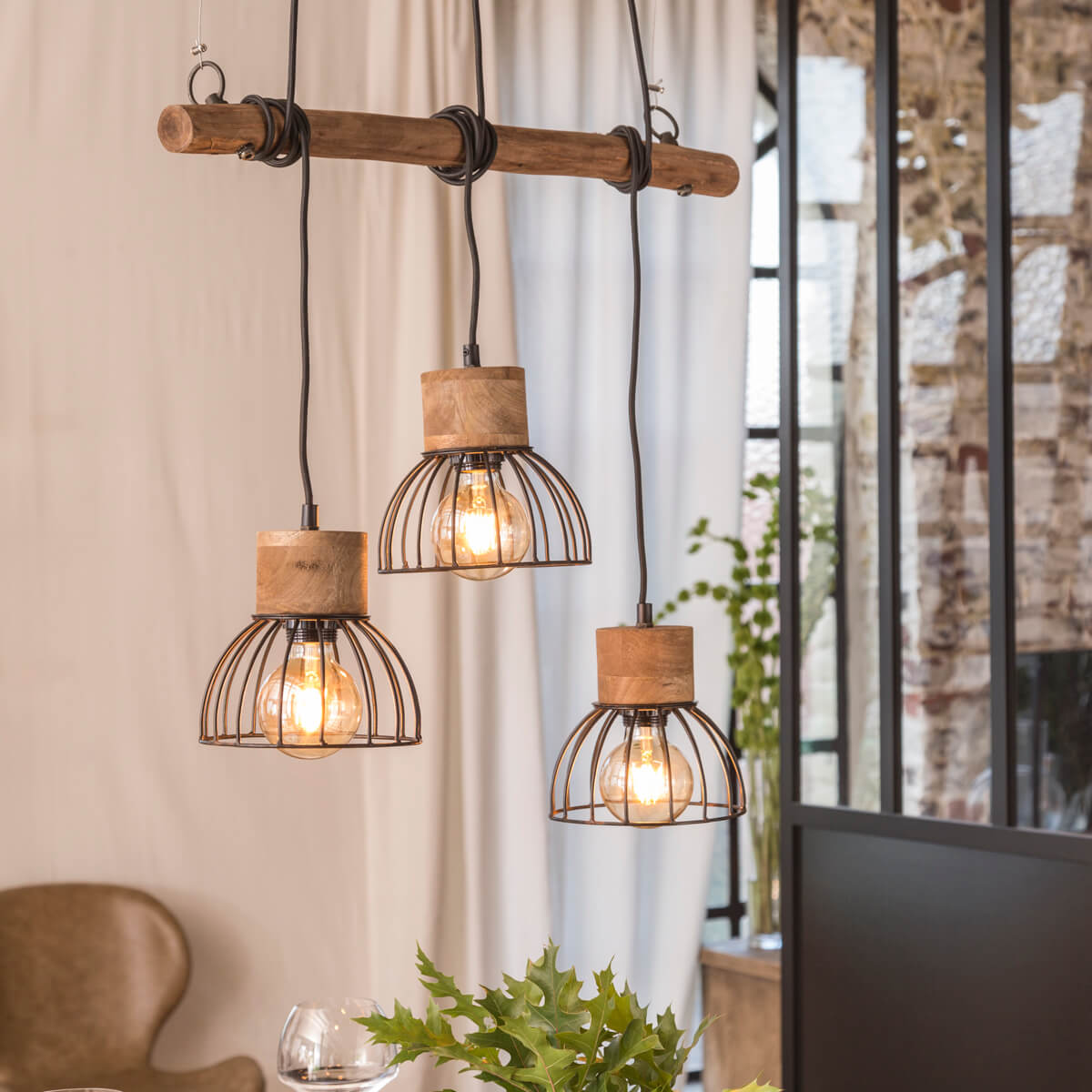 Lampe d'ambiance cocooning CAGE 