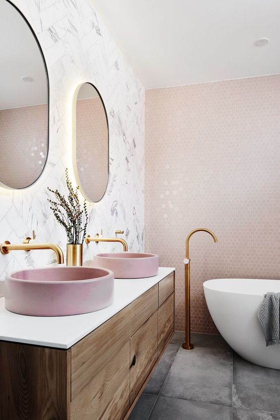 Osez la salle de bain rose – Blog BUT